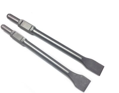 WERHE Meißel Set 2 Stück 35/50 x 410 mm SDS Hex (Sechskantaufnahme) aus Werkzeugstahl – Flachmeißel zum Stemmen und Abtragen in Beton und Mauerwerk mit Abbruchhammer - Image 1