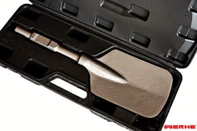 WERHE Profi SDS HEX Schaufelmeißel 135 x 410 mm – Robuster Meißel für Abbruchhammer – Beton & Wurzeln - Image 10