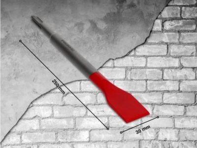 WERHE SDS Plus Meißel 30 x 250 mm – Flachmeißel zum Stemmen von Beton und Fliesenentfernung – Robustes Zubehör für Bohr- und Abbruchhämmer - Image 8