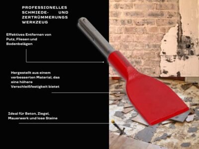 WERHE SDS Plus Meißel 40 x 150 mm – Flachmeißel zum Stemmen von Beton und Fliesenentfernung – Robustes Zubehör für Bohr- und Abbruchhämmer - Image 10