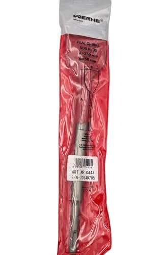 WERHE SDS Plus Meißel 50 x 250 mm – Flachmeißel zum Stemmen von Beton und Fliesenentfernung – Robustes Zubehör für Bohr- und Abbruchhämmer - Image 10